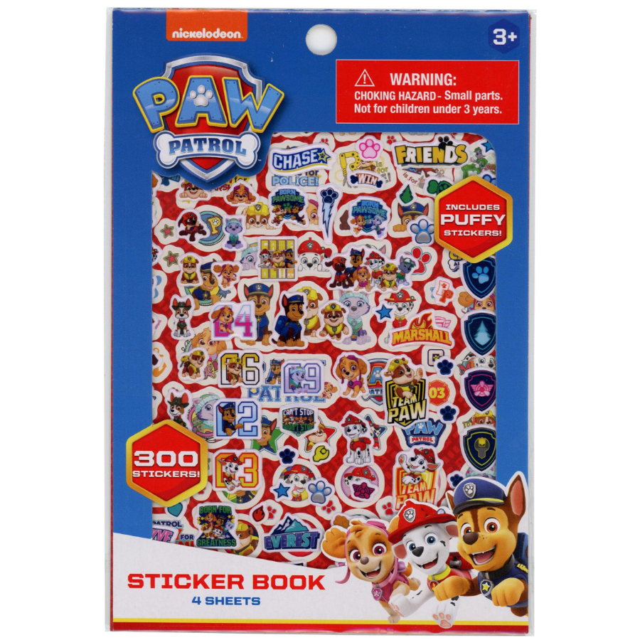 Paw Patrol Sticker Pack With 300 Stickers
