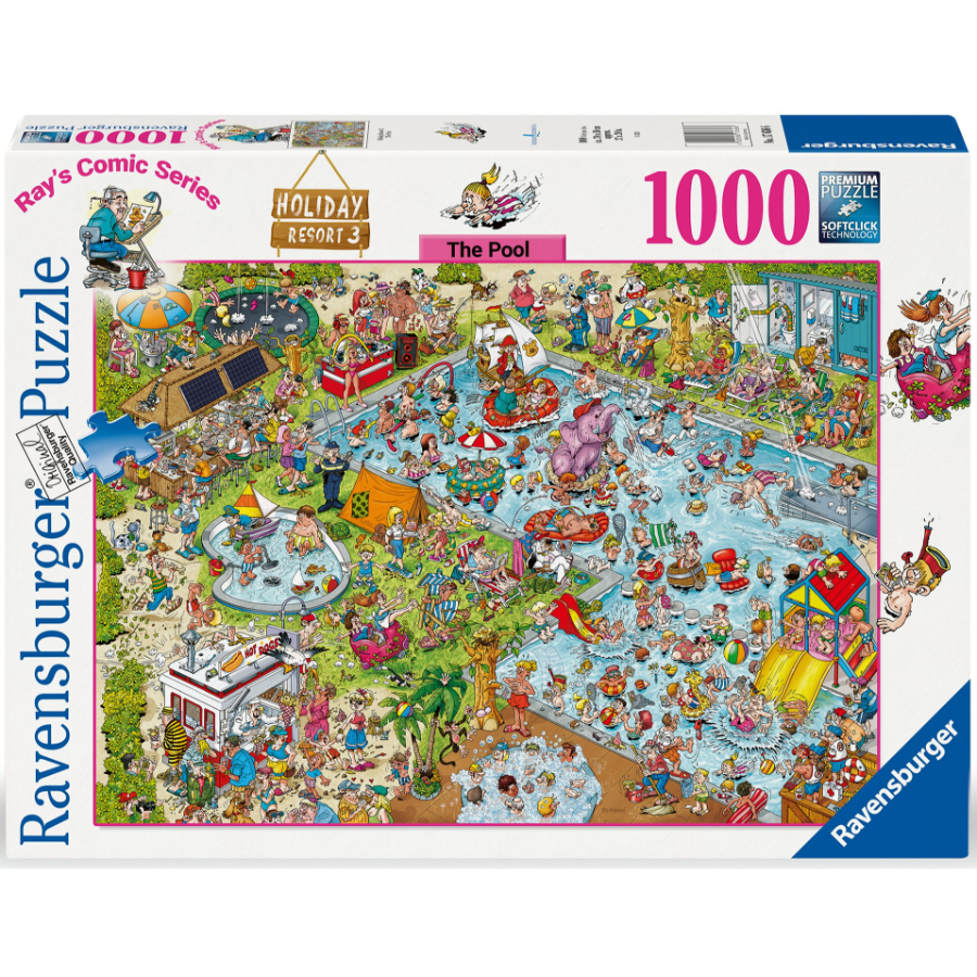 Ravensburger Puzzle 1000 Piece Holiday Park 3 The Pool