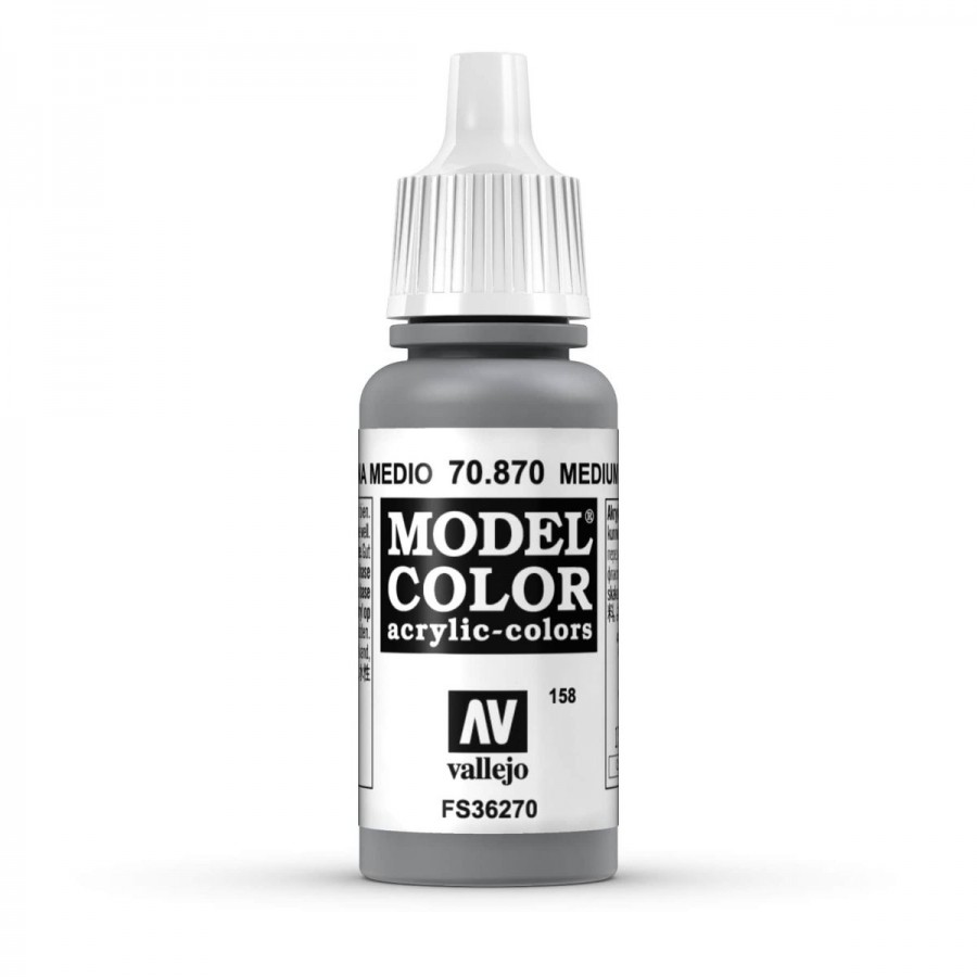 Vallejo Acrylic Paint Model Colour Medium Sea Grey 17ml