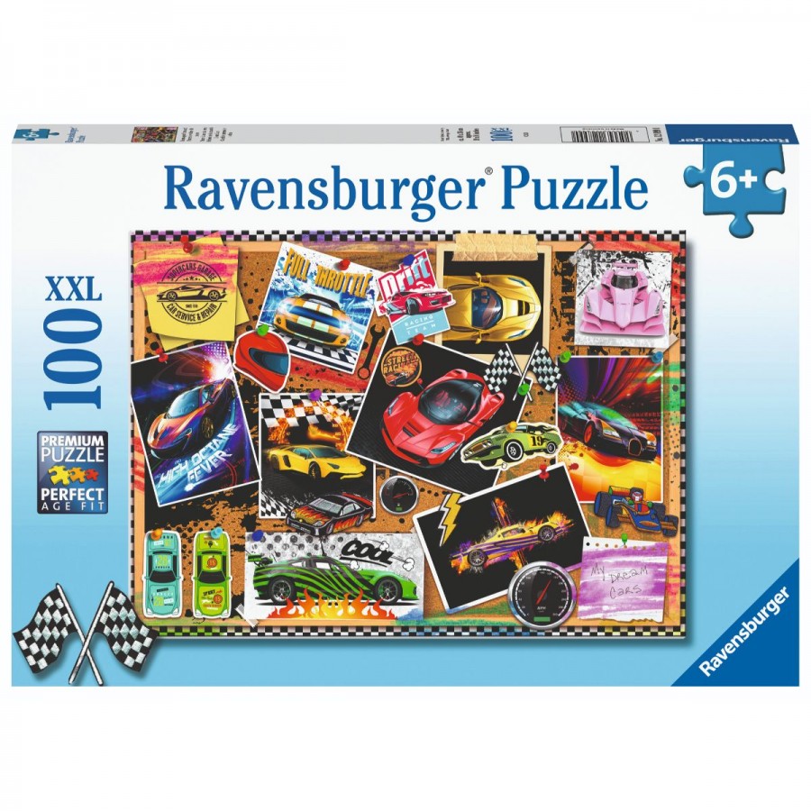 Ravensburger Puzzle 100 Piece Dream Cars
