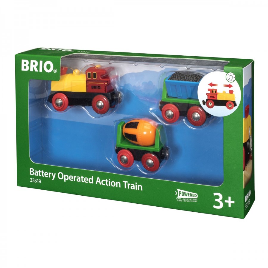 Brio Wooden Train Vehicle Action Train Battery Operated