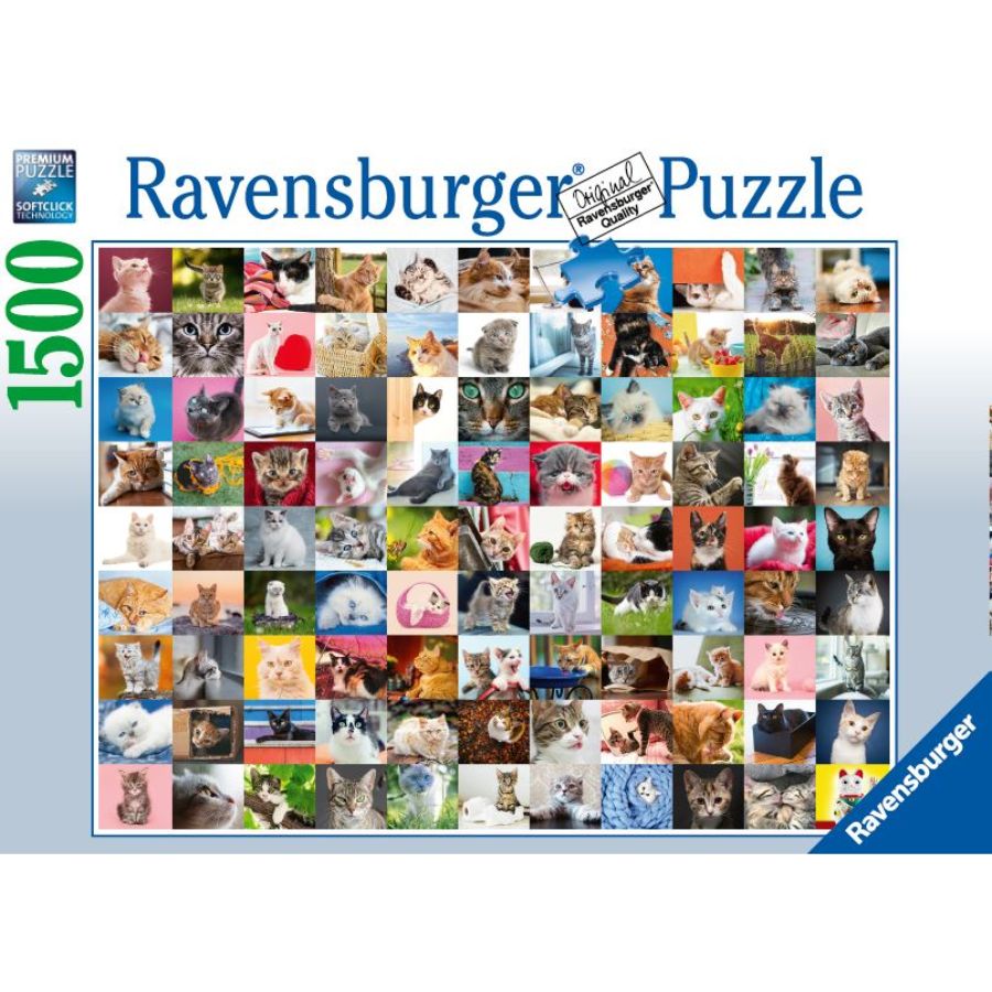 Ravensburger Puzzle 1500 Piece 99 Cats Puzzle