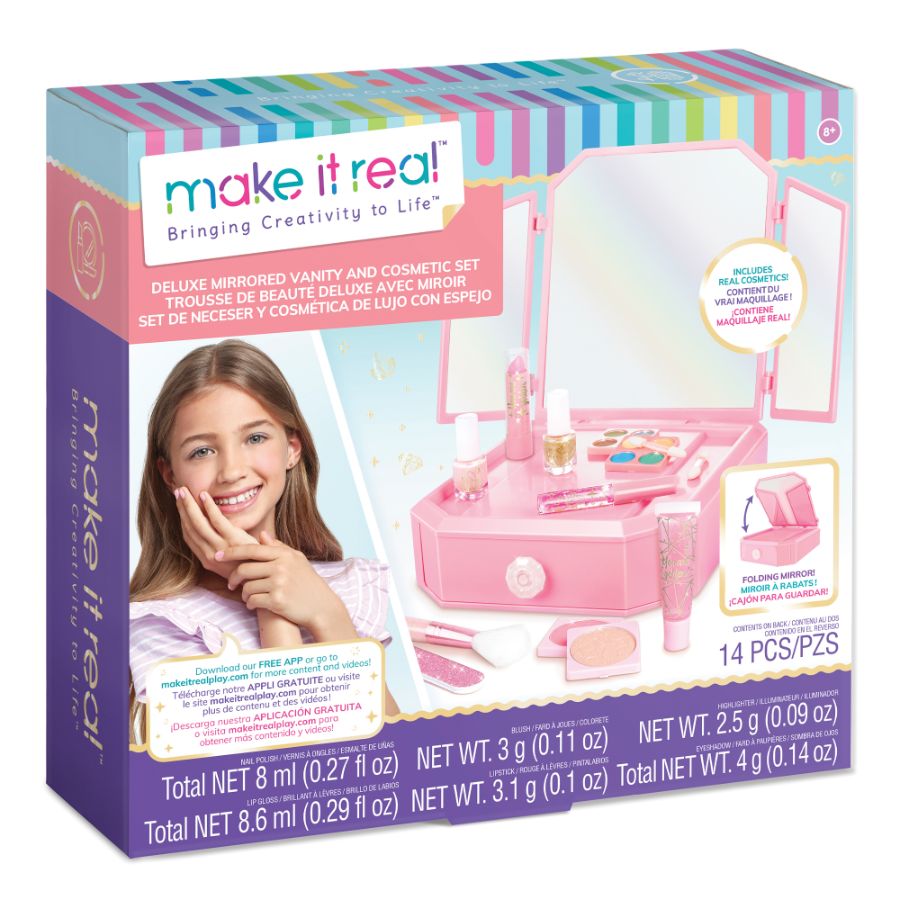 Make It Real Mirrored Vanity & Cosmetic Set