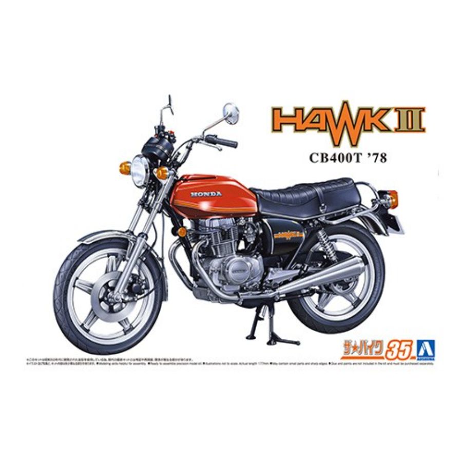 Aoshima Model Kit 1:12 Honda CB400T Hawk-II 78