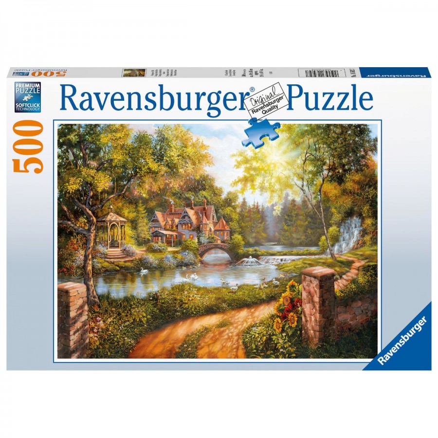 Ravensburger Puzzle 500 Piece Cottage By The River