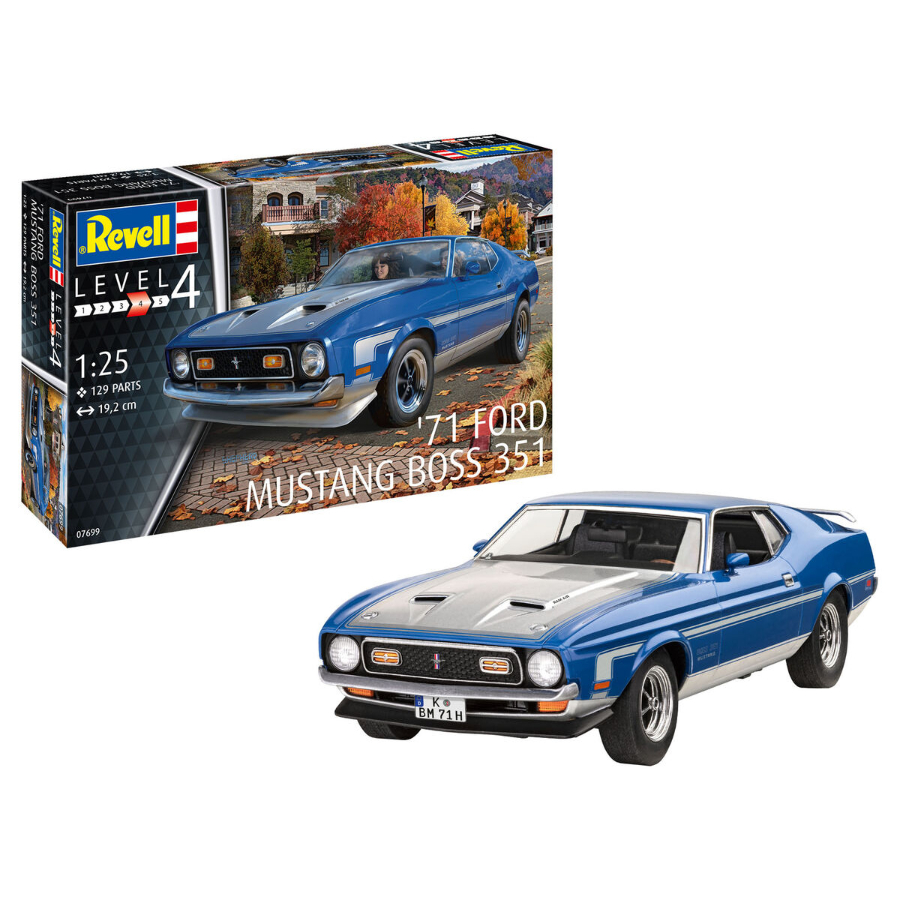 Revell Model Kit 1:24 71 Mustang Boss 351