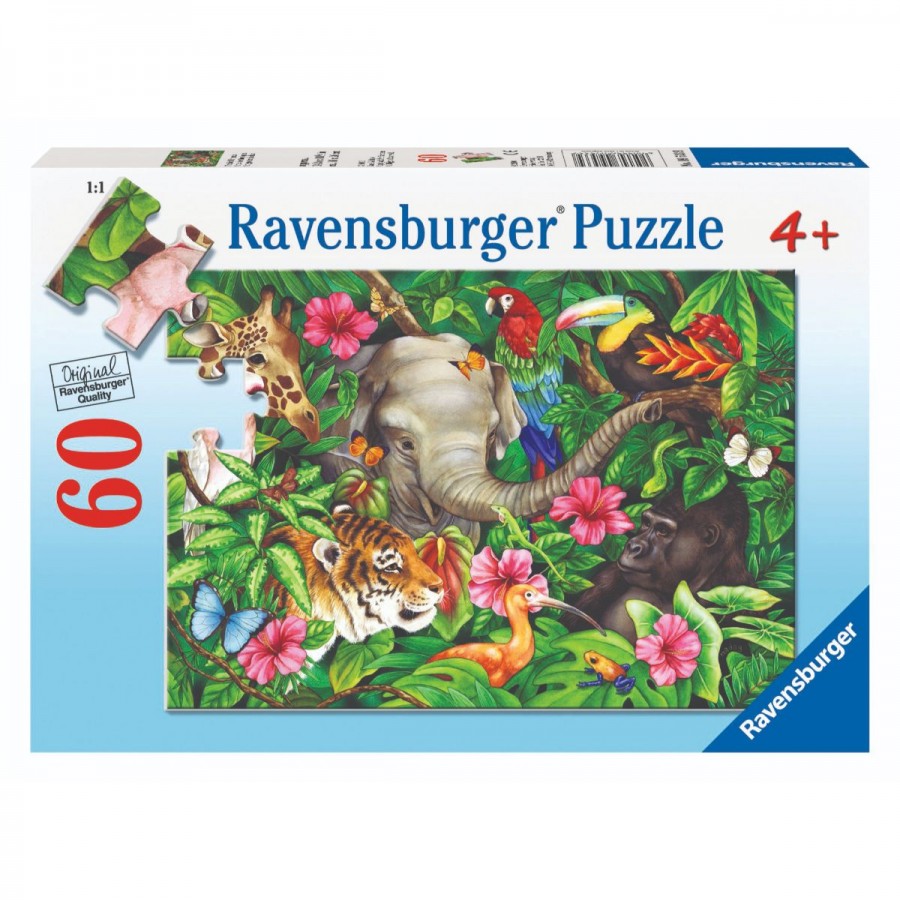 Ravensburger Puzzle 60 Piece Tropical Friends