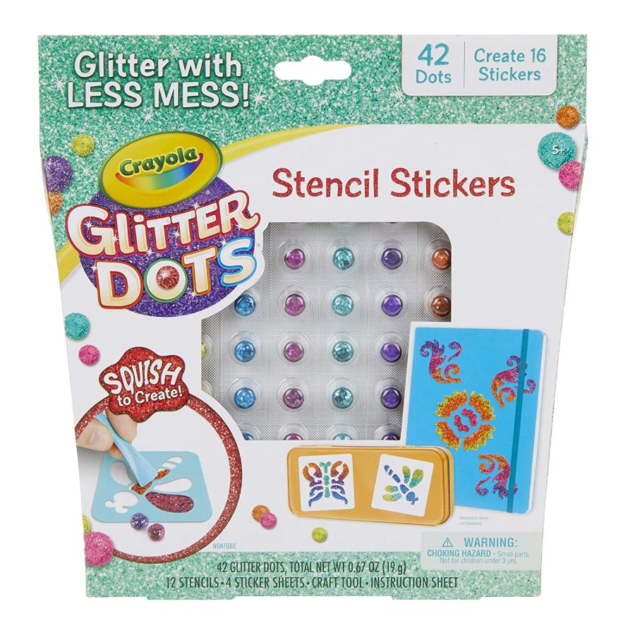 Crayola Glitter Dots Sticker Stencils
