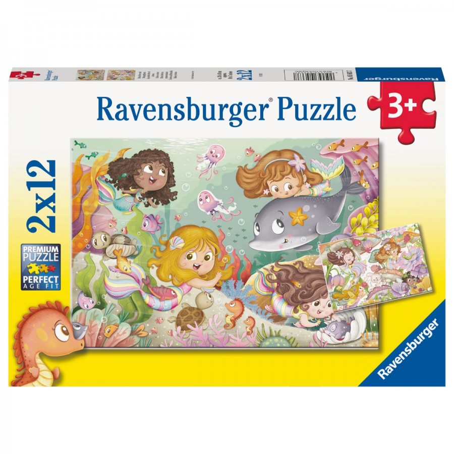 Ravensburger Puzzle 2x24 Piece Fairies & Mermaids