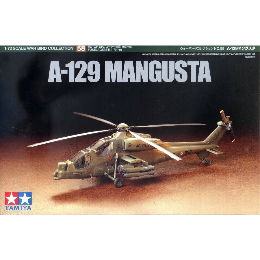 Tamiya Model Kit 1:72 A-129 Mangusta