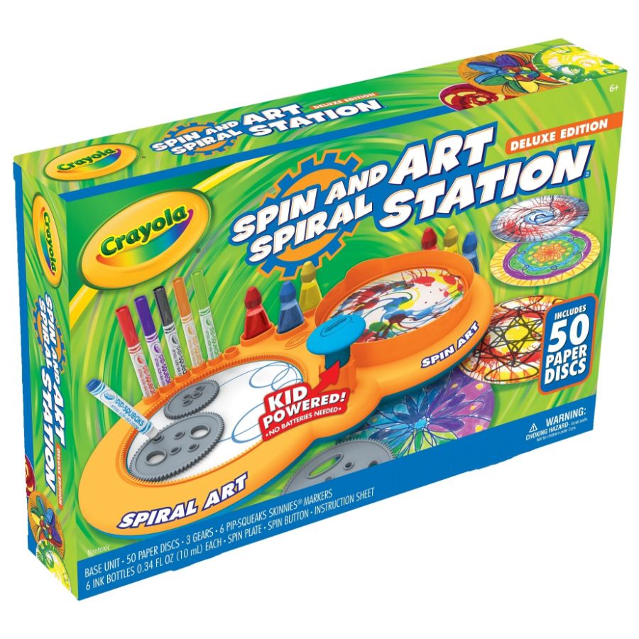 Crayola Spin & Spiral Art Station Deluxe Edition