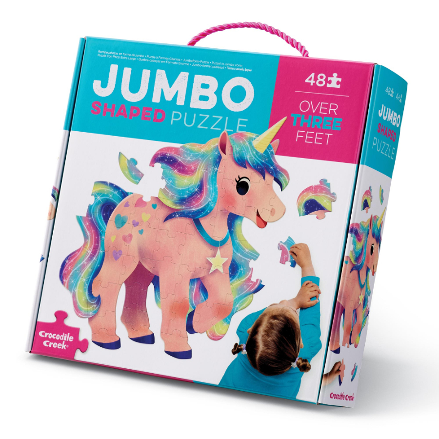 Crocodile Creek 48 Piece Jumbo Puzzle Unicorn