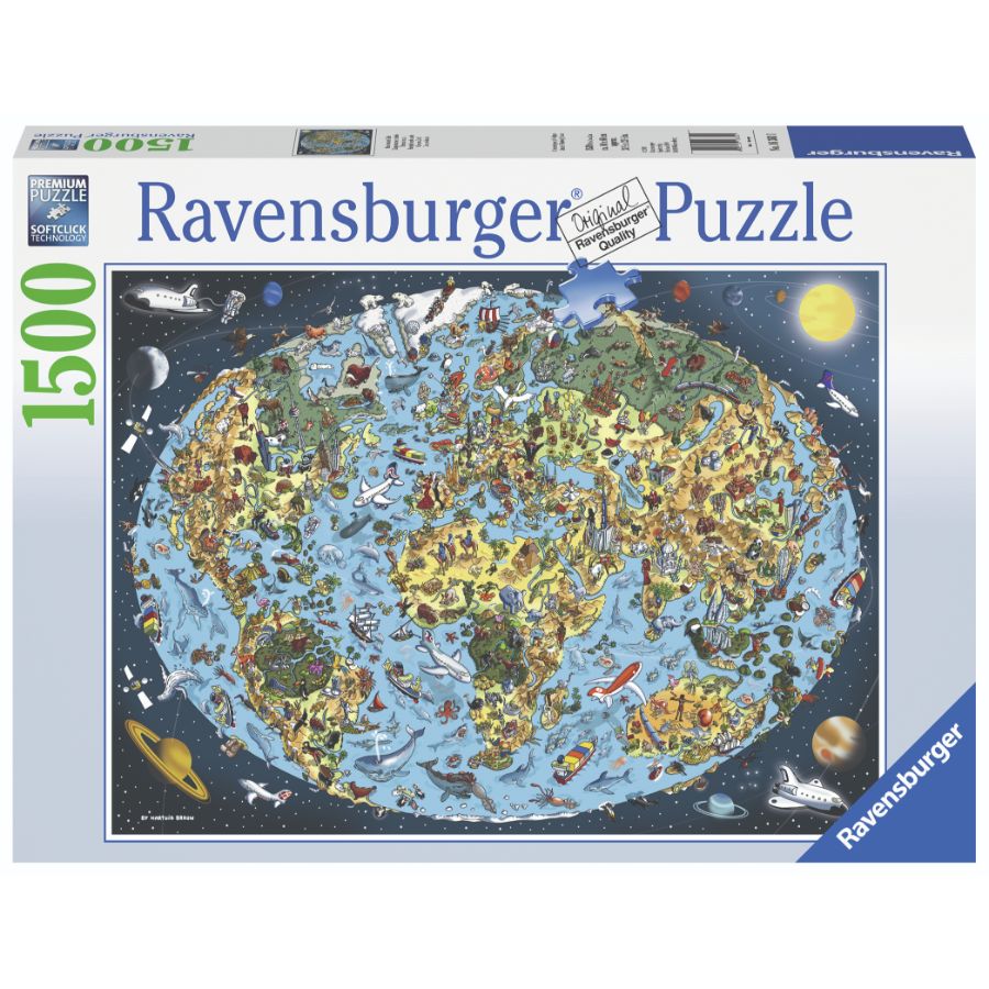 Ravensburger Puzzle 1500 Piece Cartoon Earth