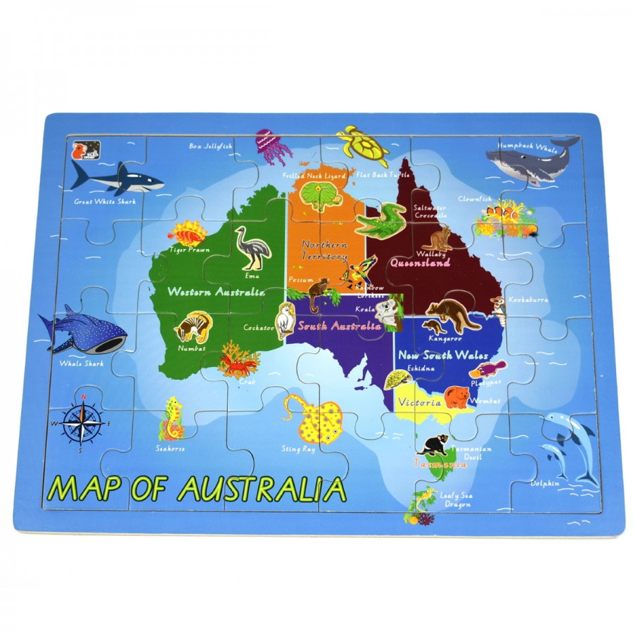 Jigsaw 2 In 1 Australian Map