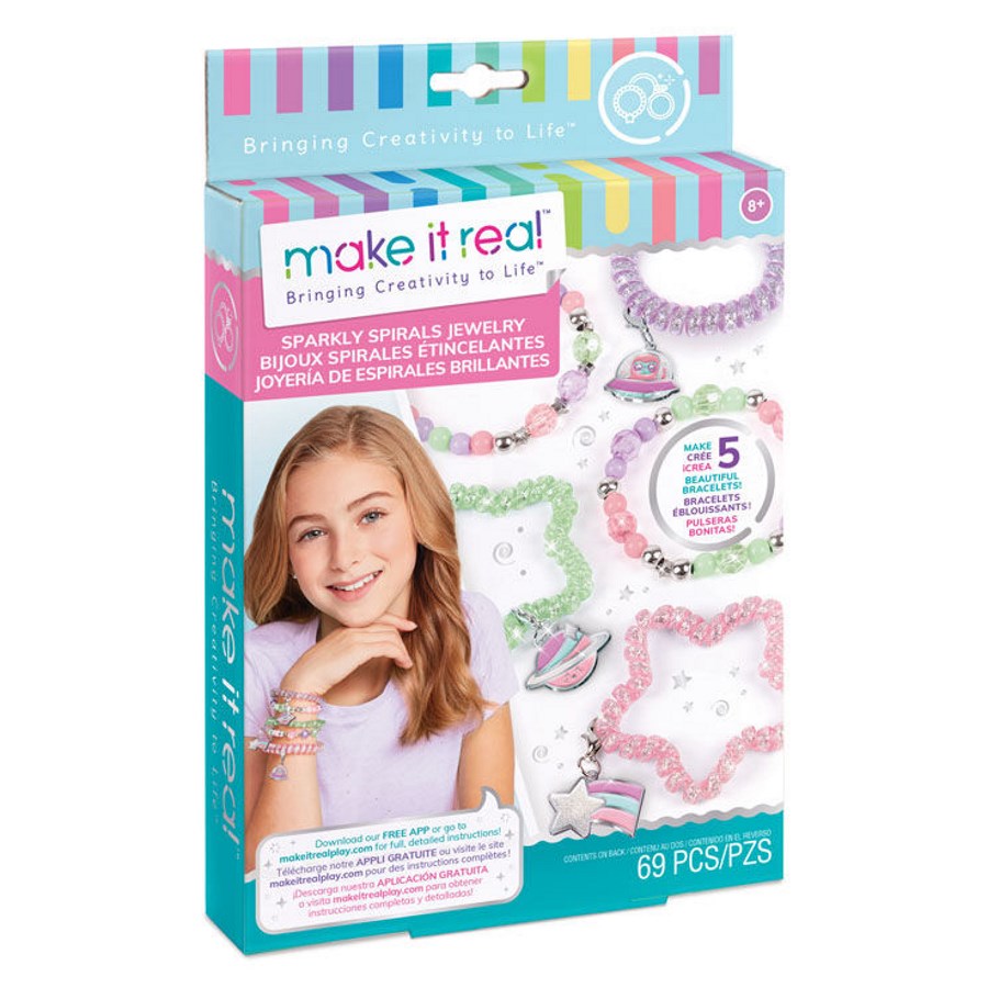 Make It Real Sparkly Spiral Bracelet