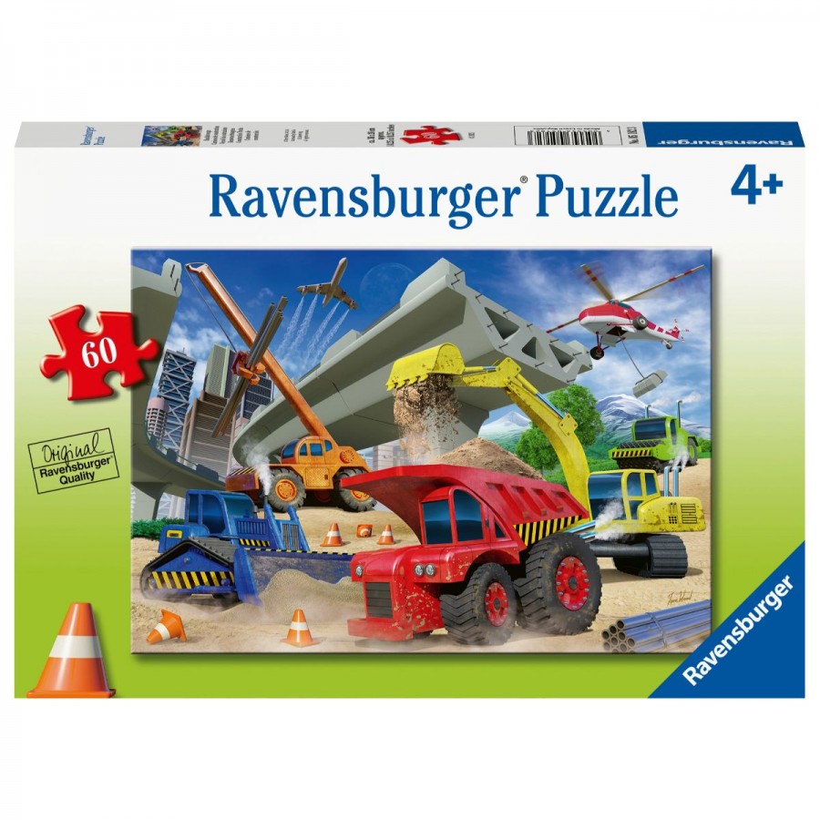 Ravensburger Puzzle 60 Piece Construction Trucks