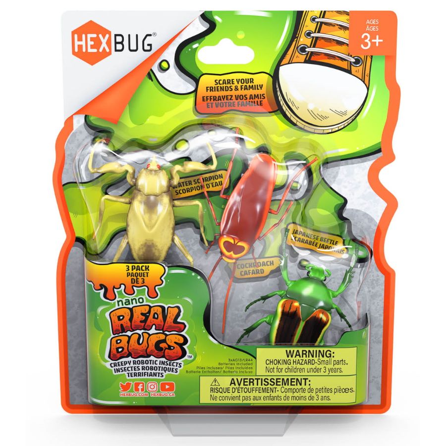Hexbug Real Life Bugs 3 Pack Assorted