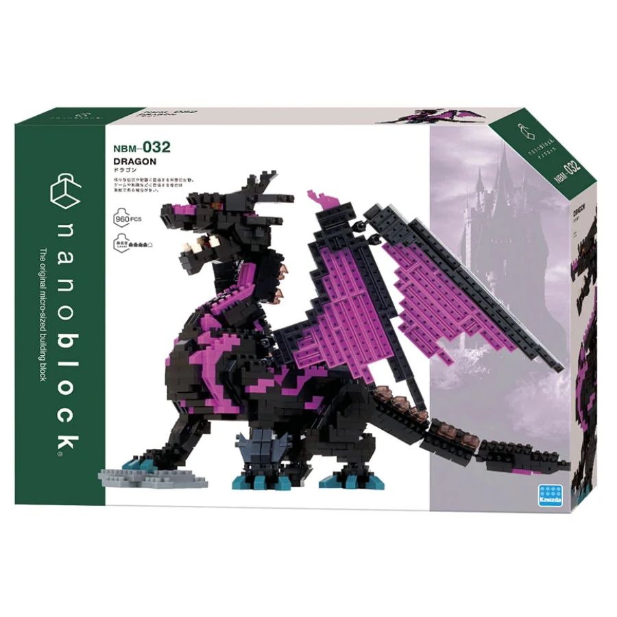 Nanoblock Deluxe Dragon Purple & Black