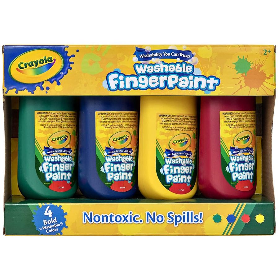 Crayola Washable Finger Paints 4 Pack