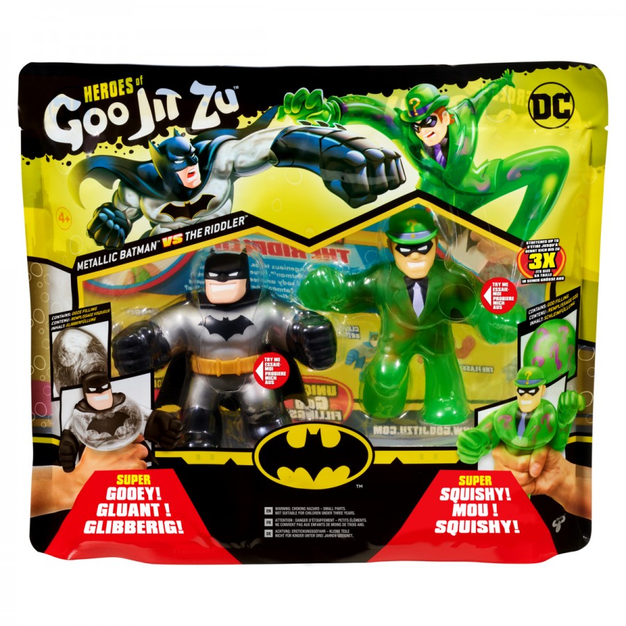 Heroes Of Goo Jitzu DC Comics Versus Pack Metallic Batman Vs The Riddler