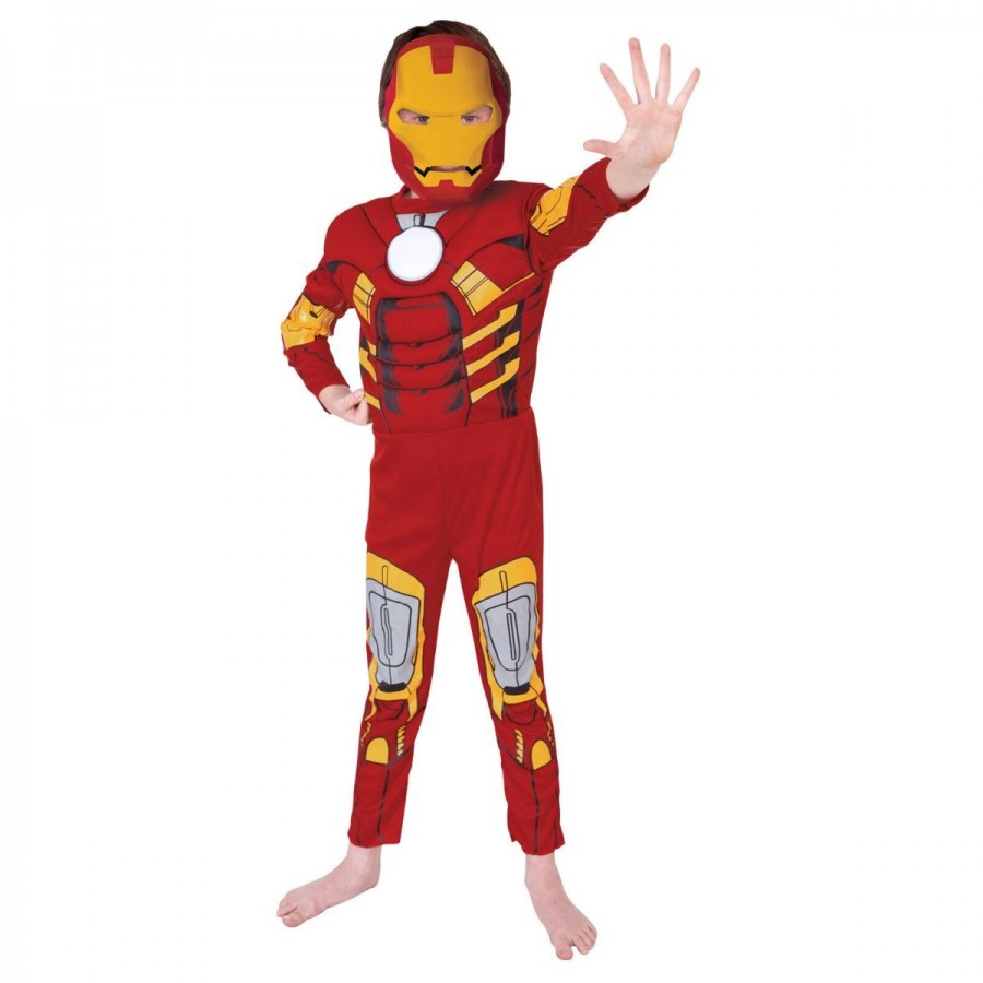Iron Man Kids Dress Up Costume Size 6-8