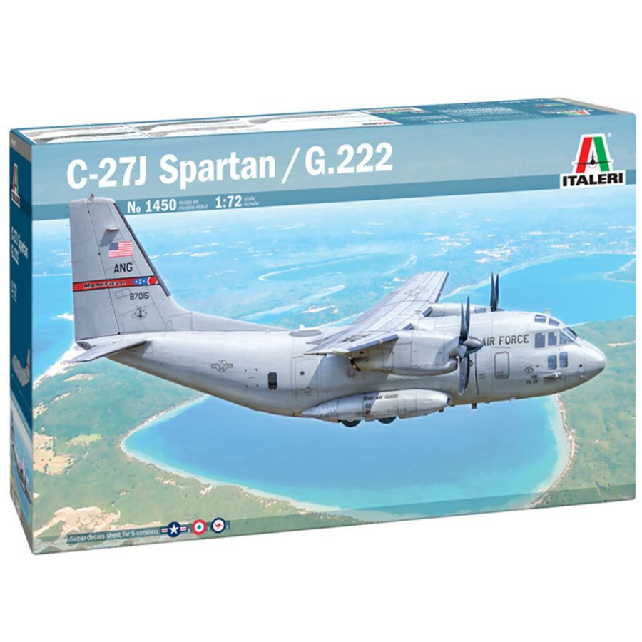 Italeri Model Kit 1:72 C-27J G 222 Spartan