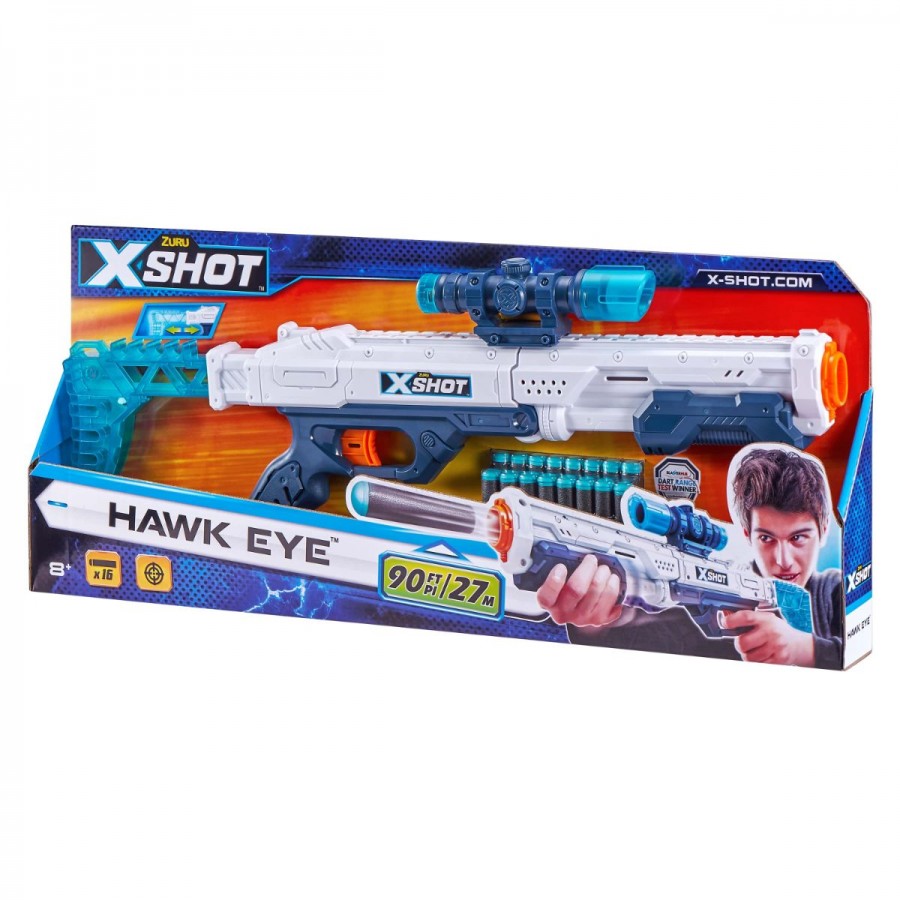 XSHOT Excel Hawk Eye Dart Shooter With 16 Darts