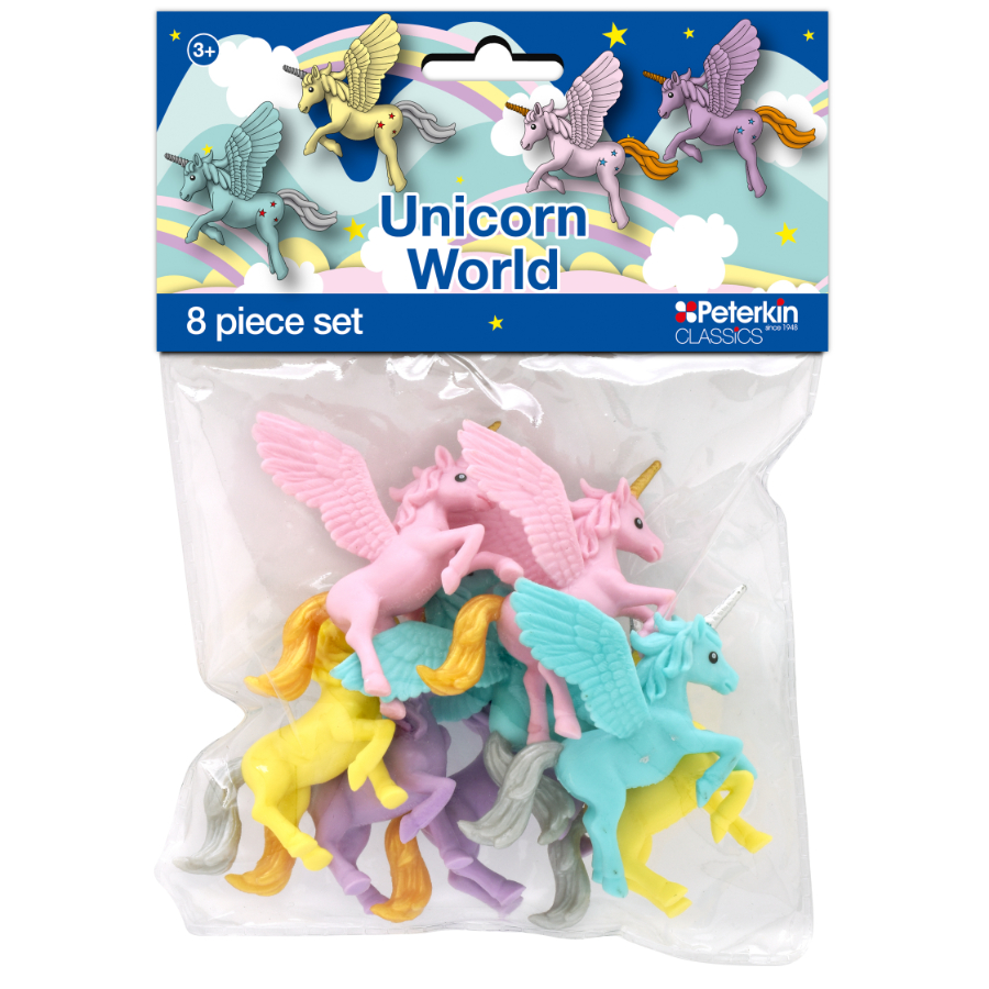 Animal World Figurines Unicorns 8 Piece Set