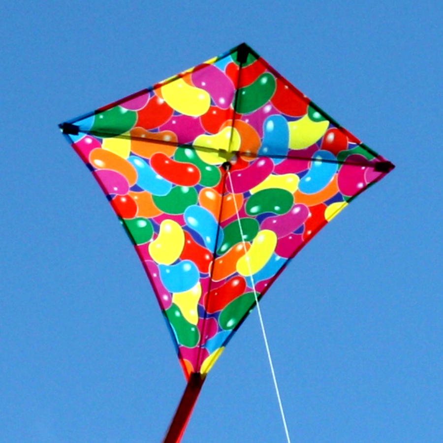 Ocean Breeze Jellybeans Diamond Kite