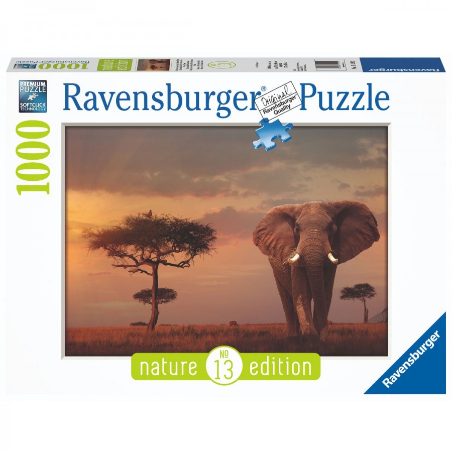 Ravensburger Puzzle 1000 Piece Elephant Of The Massai Mara
