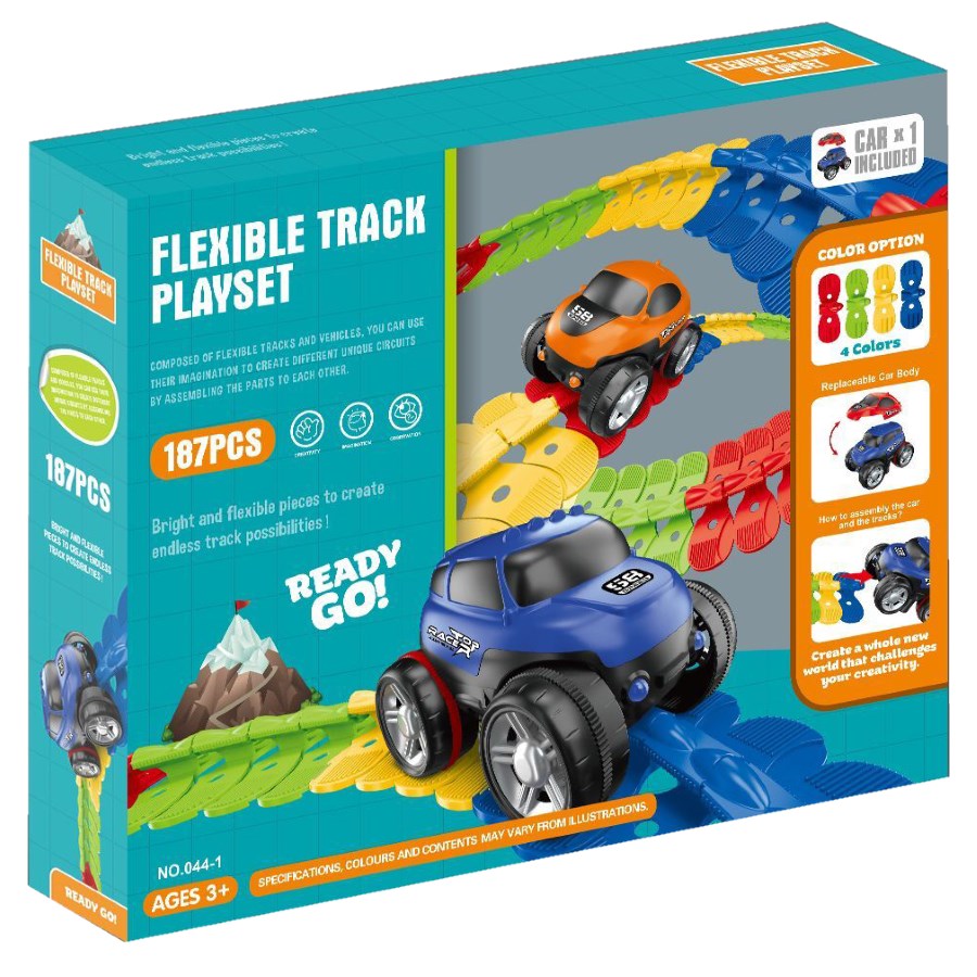 Flexible Track Playset 187 Pieces