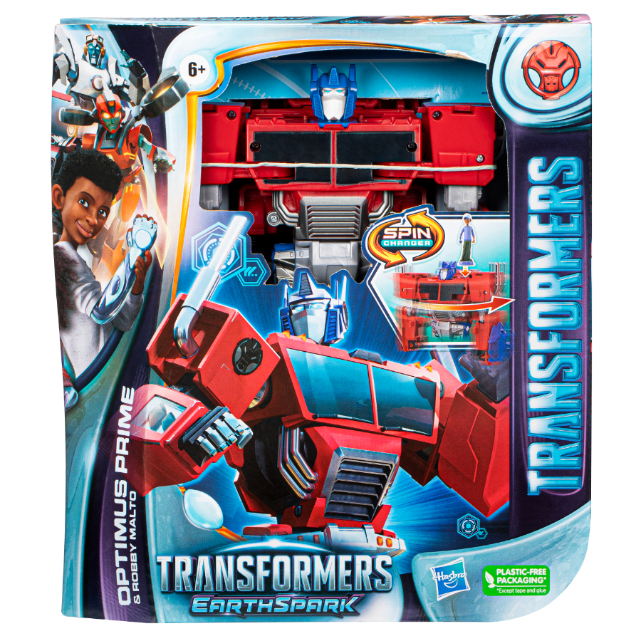 Transformers EarthSpark Spin Changer Optimus Prime Figure