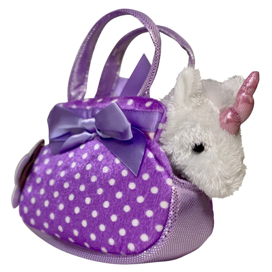 Plush in Bag Unicorn Purple Spot