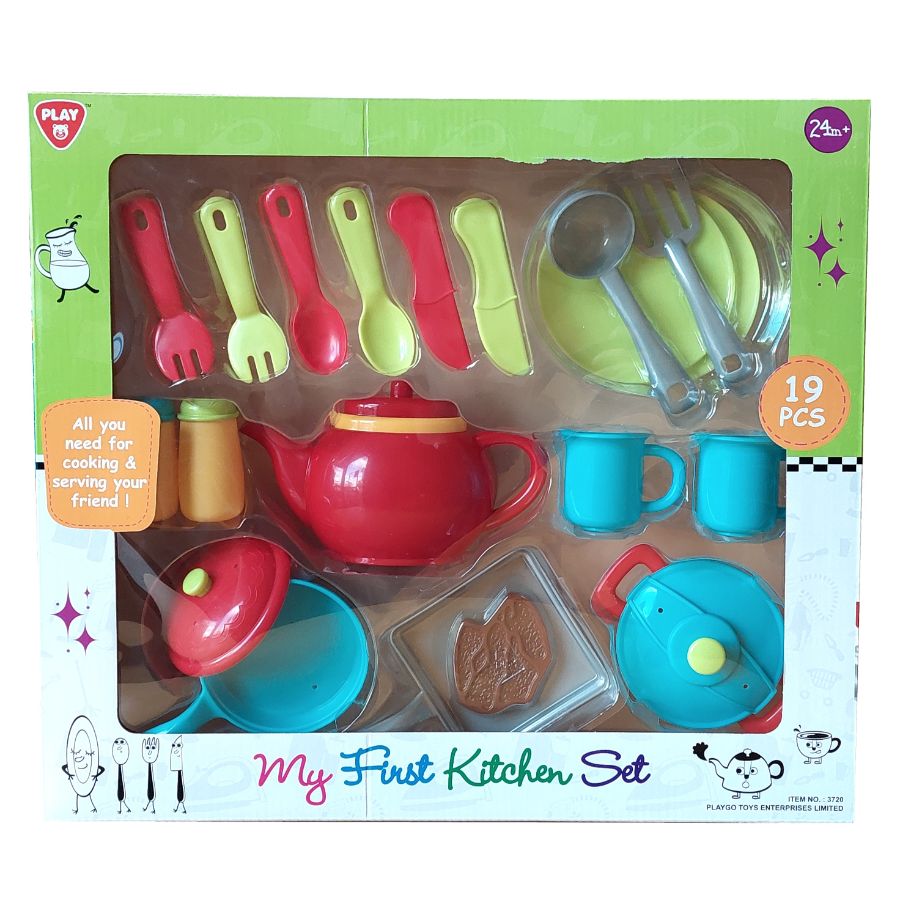 My First Kitchen Set With 19 Pieces