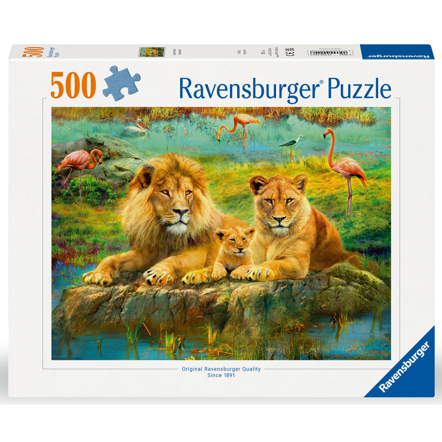 Ravensburger Puzzle 500 Piece Lions In The Savannah SF