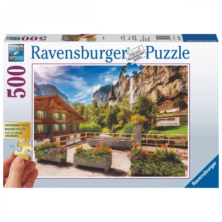 Ravensburger Puzzle 500 Piece Lauterbrunnen Switzerland