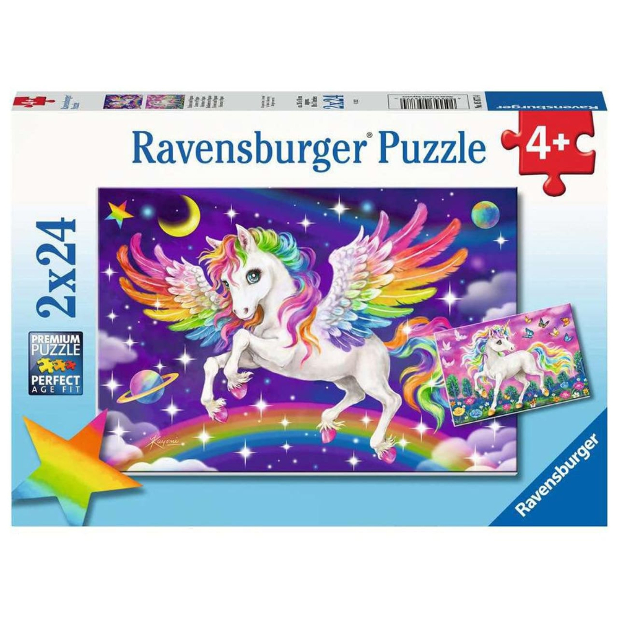 Ravensburger Puzzle 2x24 Piece Unicorn & Pegasus