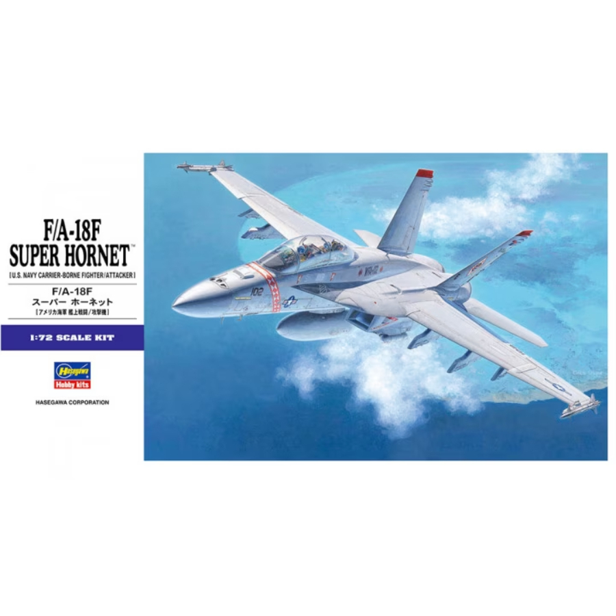 Hasegawa Model Kit 1:72 FA-18F Super Hornet Limited Edition With RAAF 1 Squadron Decals