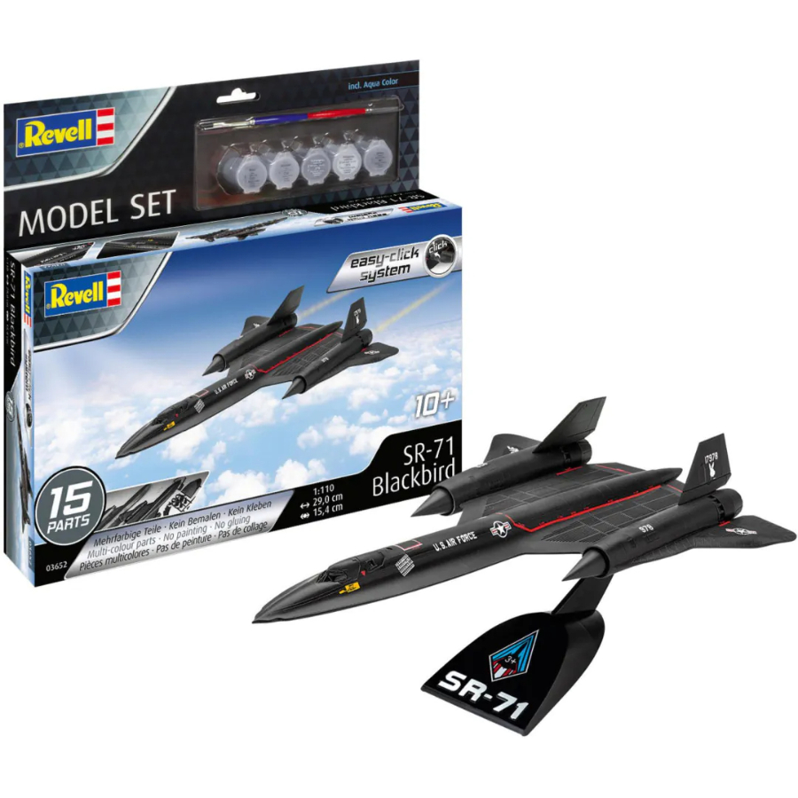 Revell Model Kit Gift Set 1:110 Lockheed SR-71 Blackbird