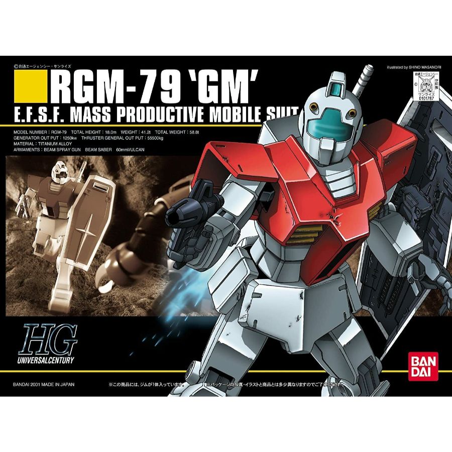 Gundam Model Kit 1:144 HGUC RGM-79 GM