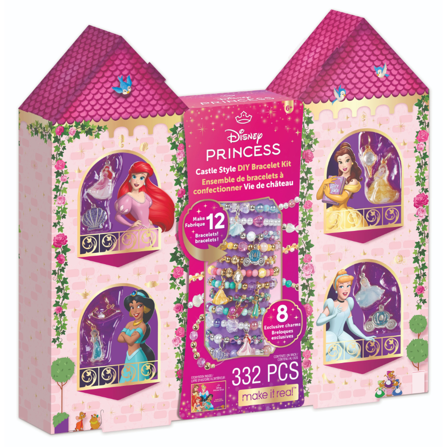 Disney Princess Castle Style DIY Bracelet Craft Kit