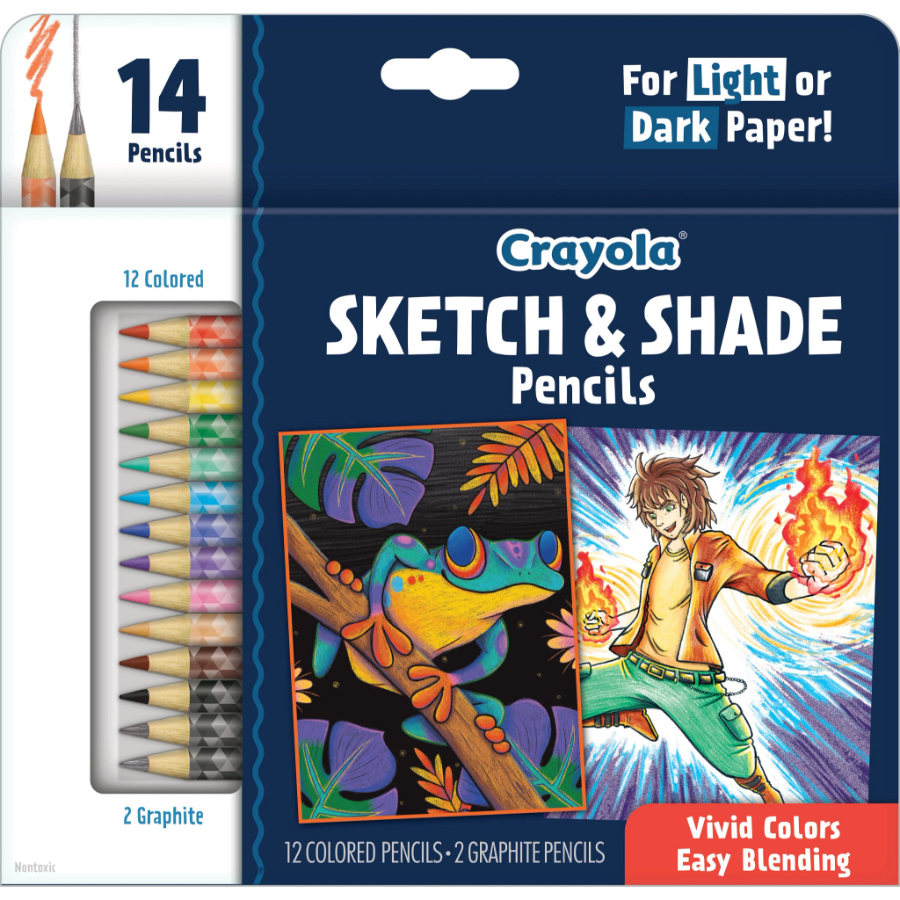 Crayola Sketch & Shade Pencils 14 Pack
