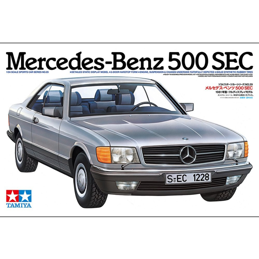 Tamiya Model Kit 1:24 Mercedes-Benz 500 SEC