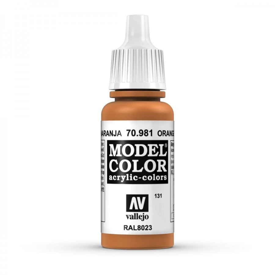Vallejo Acrylic Paint Model Colour Orange Brown 17ml